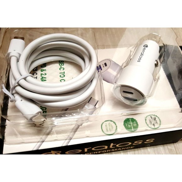 Other - Android Combo Fast PD Car Charger with Type C to Type C Cable New in Box